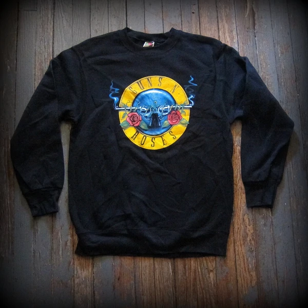 GUNS N' ROSES - Logo / Band - Two Sided Printed Sweatshirt